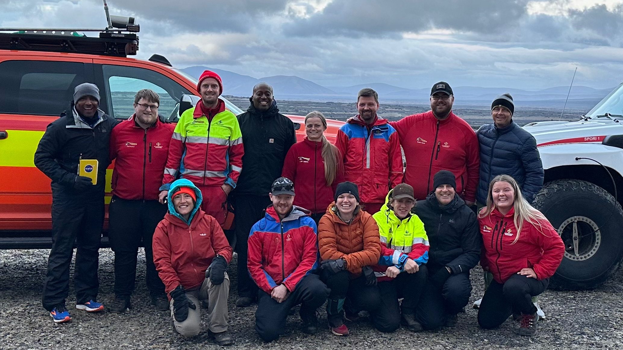 Hafnfirðingar hittu tunglfara NASA á hálendinu